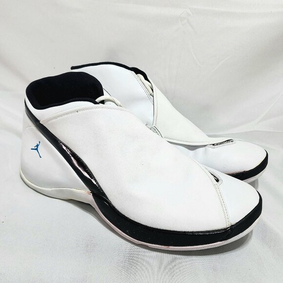 Jordan Jumpman Team J White Black OG 1999 Extremely Rare 136028-171 Mens Size 15 - Picture 1 of 9